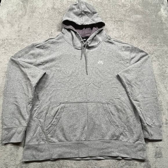 Nike SB Hoodie Men 2XL Grey Hooded Sweatshirt Sweater Skater‎ Sports XXL Gray - Picture 1 of 7